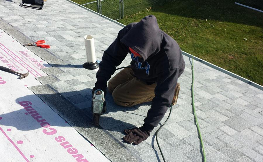 roofing repair work